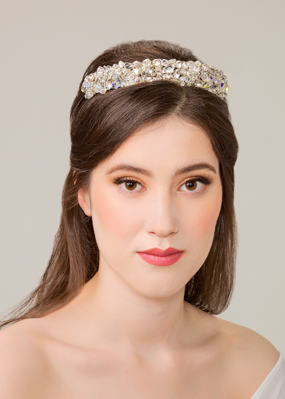 Diana bridal headpiece